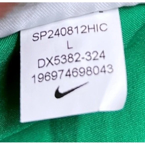 Nike Athletic Shorts DRI-FIT Standard Fit Green Kids Size L - Picture 7 of 10